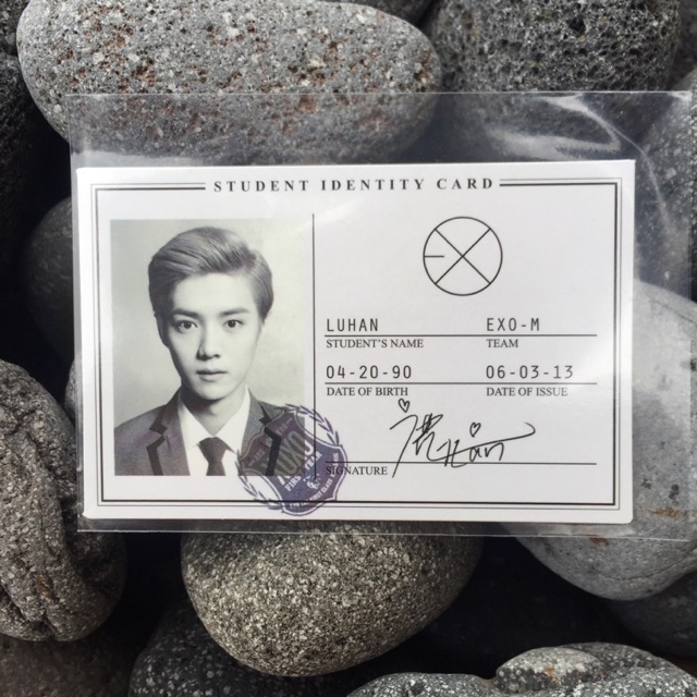 Luhan xoxo exo photocard