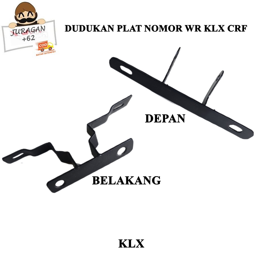 DUDUKAN PLAT NOMOR DEPAN BELAKANG KLX CRF WR 150 250 BRACKET BREKET NOPOL