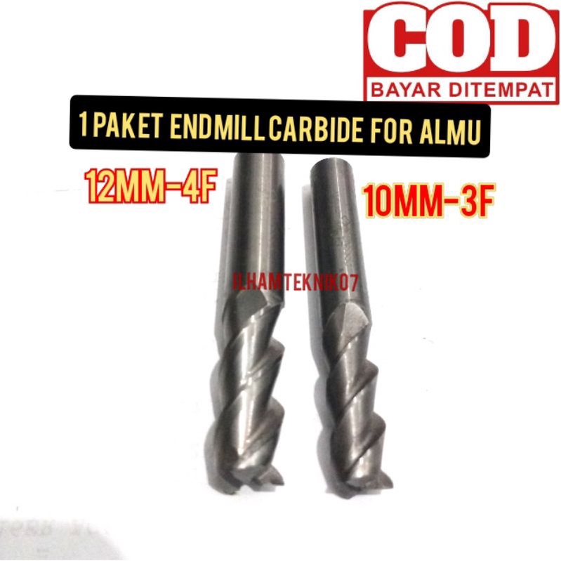 paket endmill carbide endmill almunium borfrais endmill 10mm 12mm