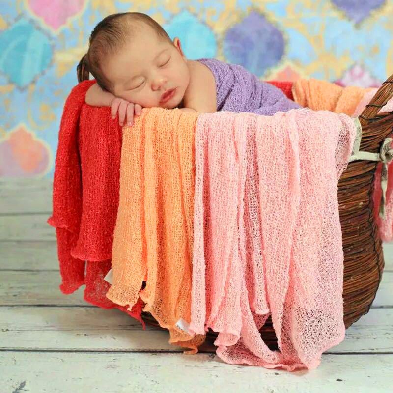 Cod Kain Katun Tipis Bedong Panjang Stretch Lucu Ukuran 40x150cm Untuk Properti Fotografi Bayi Shopee Indonesia