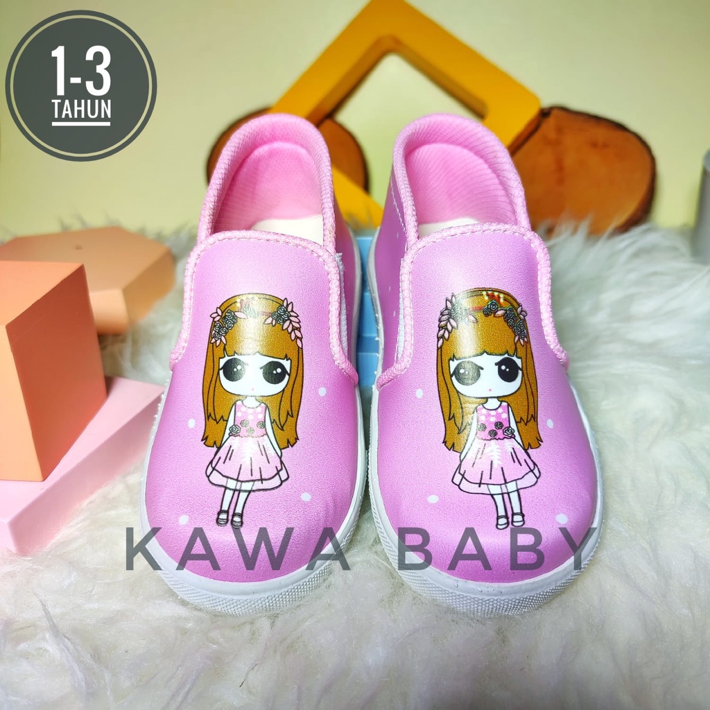 Sepatu anak perempuan 1 2 3 tahun LOLI DONO 3 pilihan warna