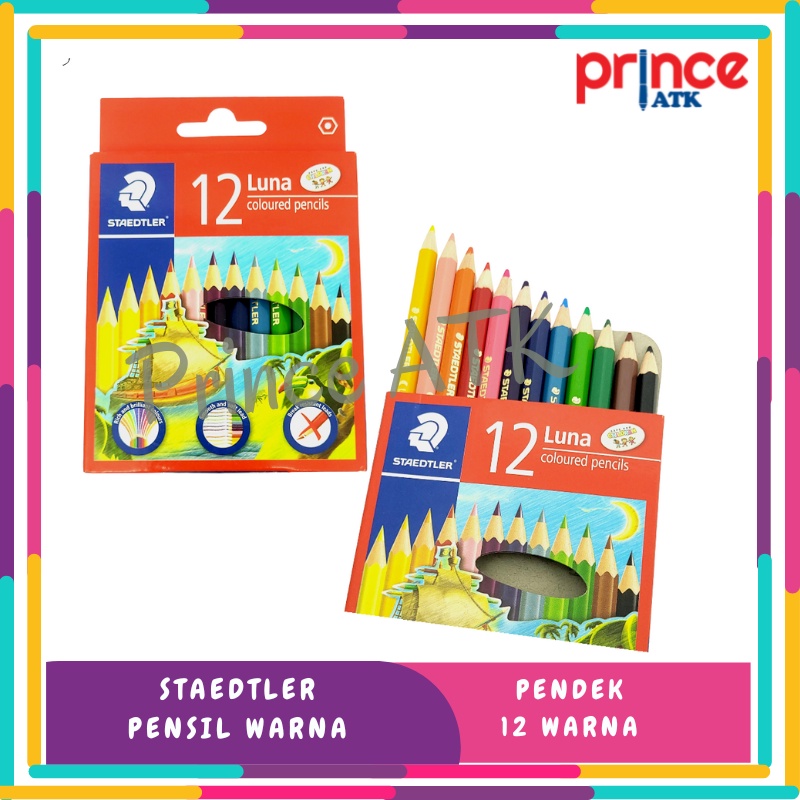 

STAEDTLER LUNA PENSIL WARNA 12 WARNA PENDEK