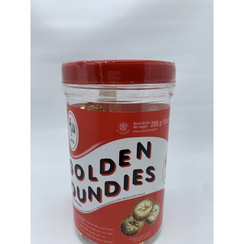 Coklat GOLDEN ROUNDIES Cap JAGO TOPLES barcode 8991001663214