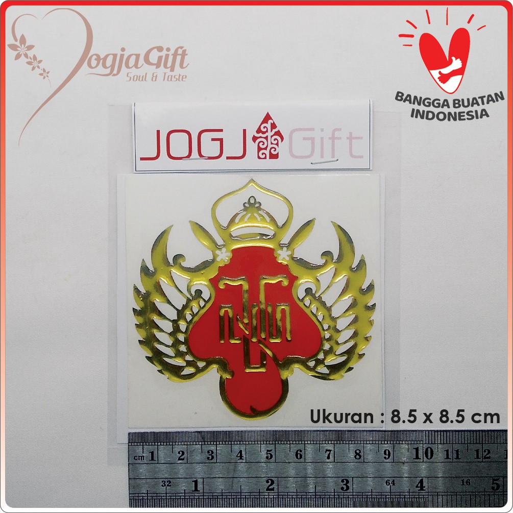 Stiker 3D Lambang Kraton Jogja Ukuran 8.5cm