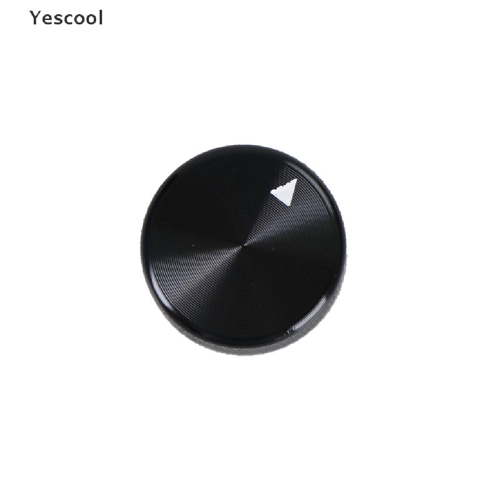 Yescool Kenop Potentiometer Putar Bahan Aluminum Warna Hitam Diameter 20mm x 15.5mm