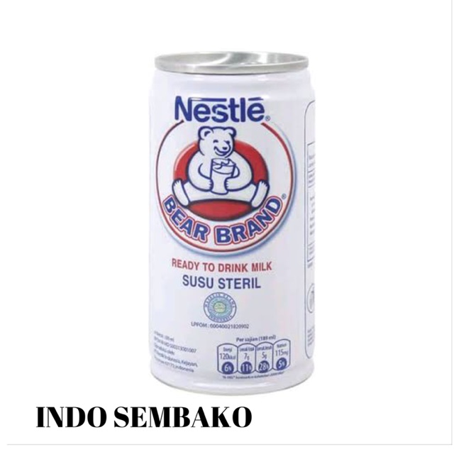 Susu beruang isi 30 kaleng / Bear Brand isi 30 / susu putih steril bear brand