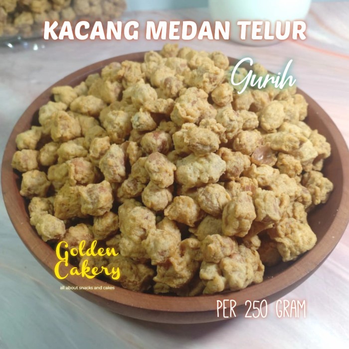 

54ekh Kacang Telur Medan Gurih / Pedas - Pedas 250Gr 60J