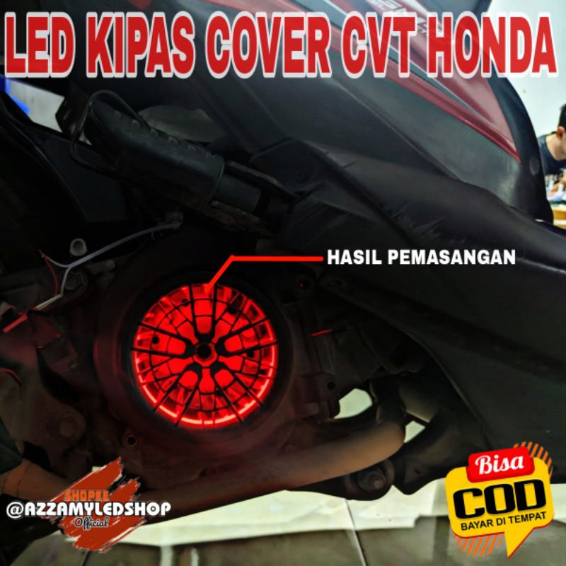 terbaru lampu motor led cover kipas cvt honda beat scoopy genio semua type