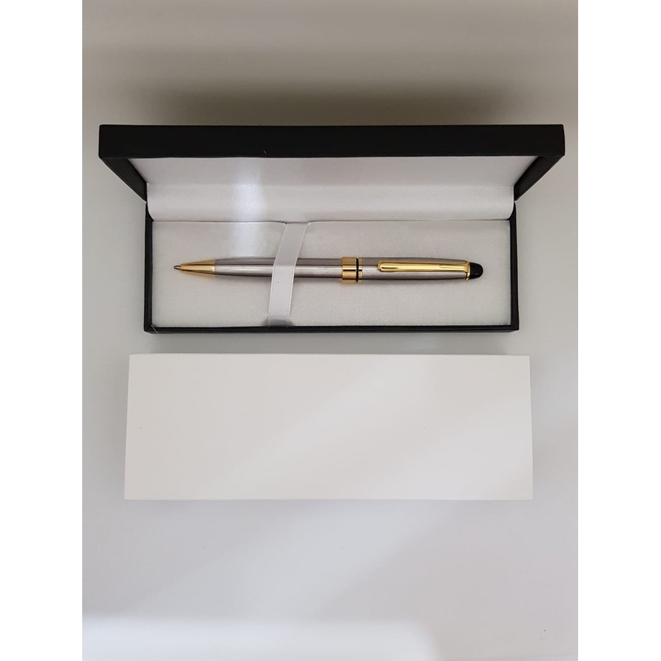 

Pulpen Promosi / Pulpen Elegant Model Montblanc 164 BP Stainless GT