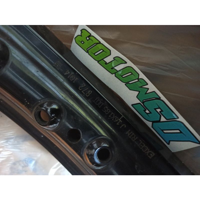 velk velg velek palek takasago excel asia rim rims hitam black gloss glossy 185 ring16 r16 ring 16 r