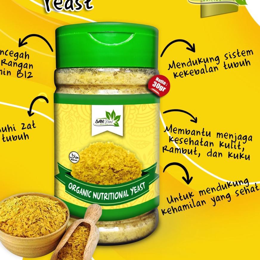 

Paling Laris!! Nutritional Yeast Organic 30 gr Sanfood (TERMURAH) Terlaris