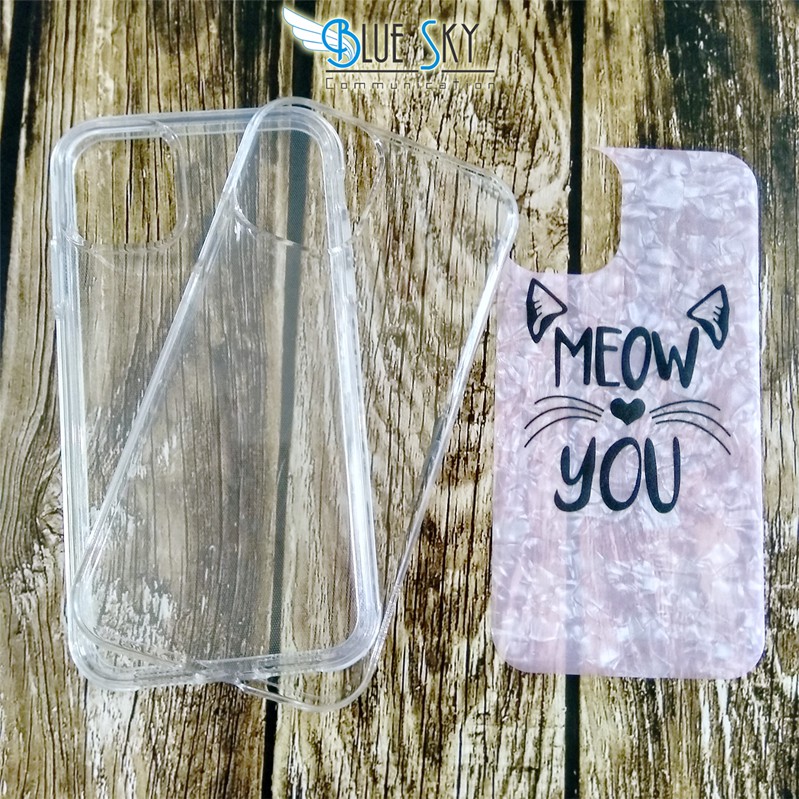 CASING MEOW SOFTCASE HARDCASE ANTICRACK BENING MOTIF IPHONE 11 LUCU