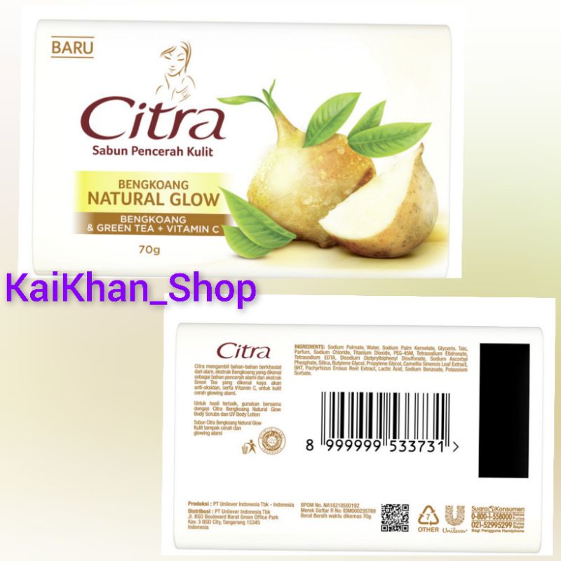 Citra Sabun Mandi Natural White 70 gr