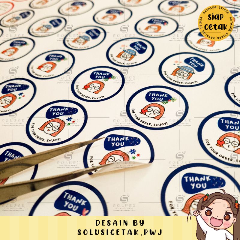 

Stiker Thank You / stiker olshop / stiker thanks / stiker thank you for order / stiker kemasan / label pengiriman