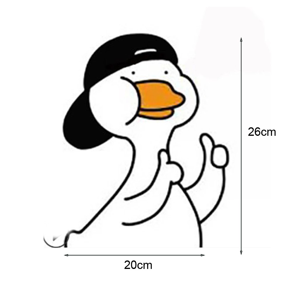 1pc Stiker Dinding Desain Bebek Anti Air Untuk Dekorasi Kamar Mandi / Toilet / Dapur