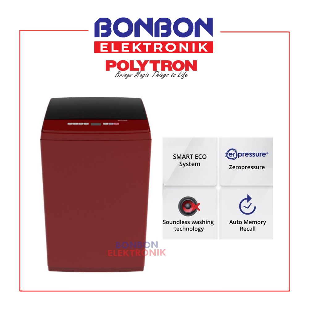 Polytron Mesin Cuci 1 Tabung 9.5KG PAW 9527M / ZEROMATIC PAW 9527M