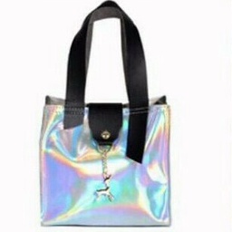 YBS Tote bag - pouch - tas tenteng mika gliter - hologram fashion termurah W-101