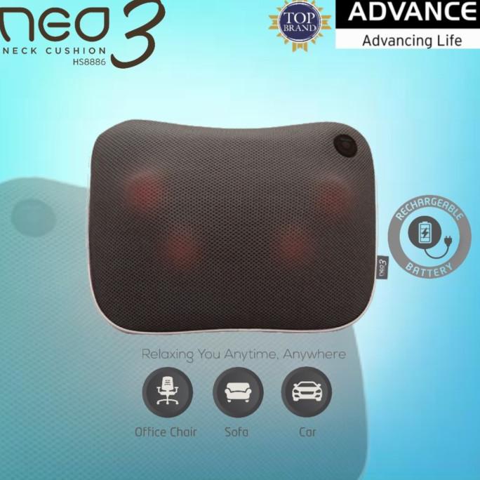 Alat Pijat Elektrik Advance Neo Neck Cushion 3 Pijat Punggung Portabel