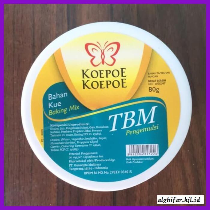 

Redwop-Gnikab- Tbm Koepoe Koepoe / Bahan Kue Tbm / Pengemulsi / Baking Mix 80 Gr -Hallall.