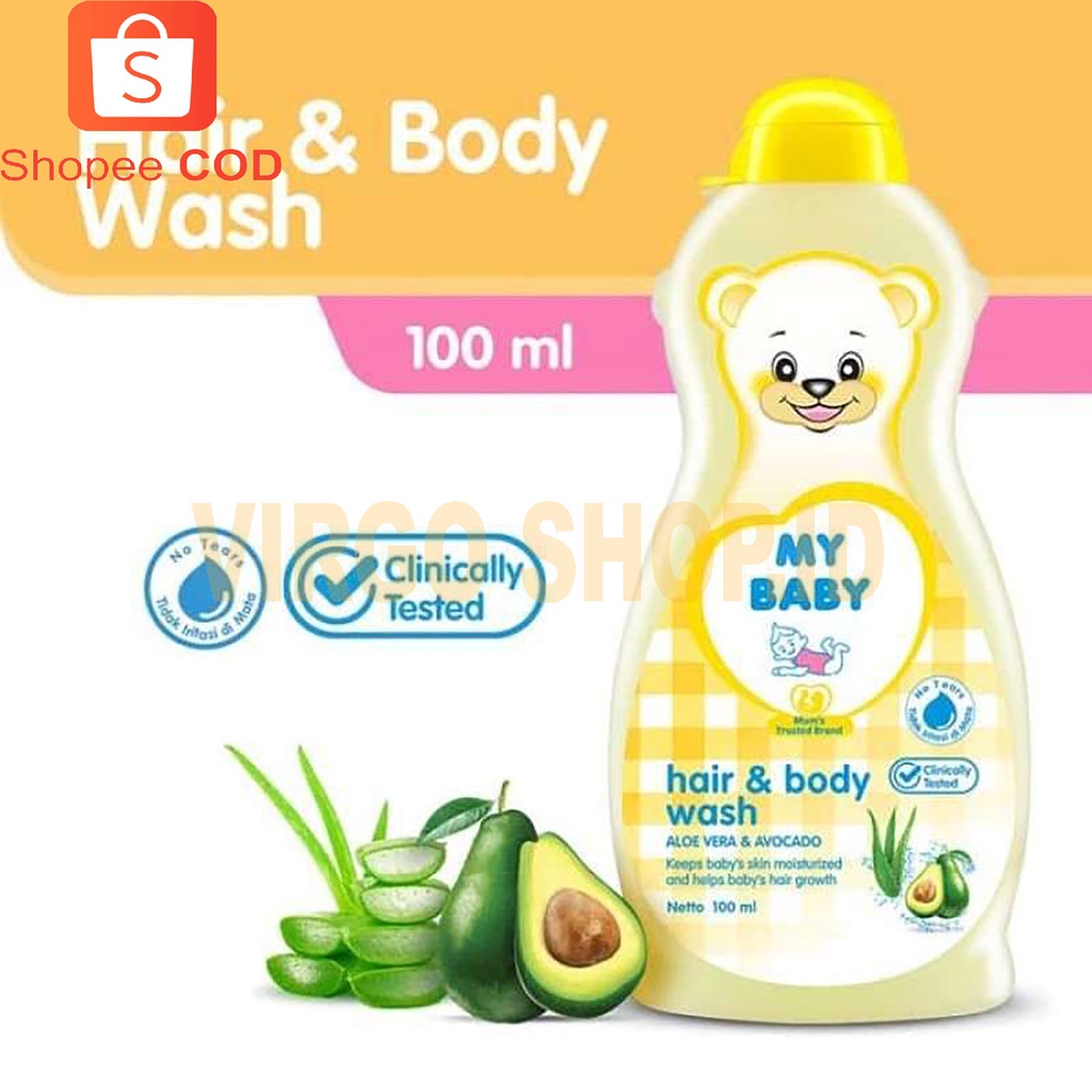 My Baby Hair &amp; Body Wash / Shampo dan Sabun Mandi Bayi Cair 100ml