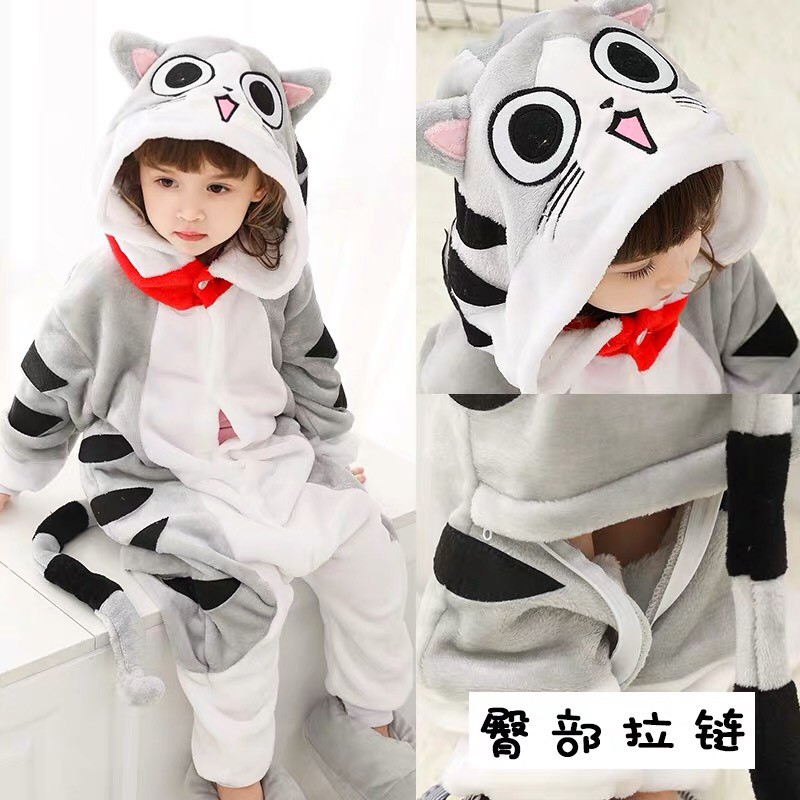 KOSTUM ONESIE NYANKO SENSEI CAT KUCING ANAK PIYAMA COSPLAY PESTA