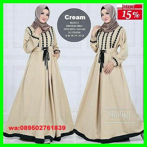GAMIS SYARI ANNAJAH CAPUCCINO 900GR 110 140 ALLSIZE GAMIS SYARI BUSUI CADAR CREPE HQ POLOS MURAH I.