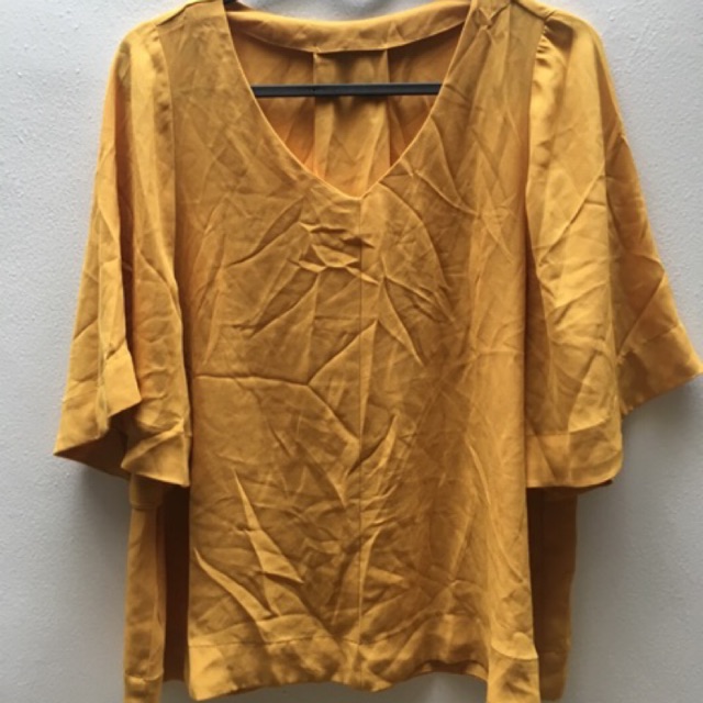 GU Japan Yellow Blouse