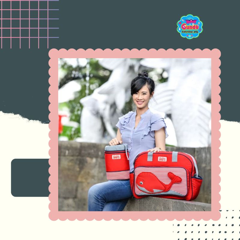 TAS BAYI UKURAN BESAR DIALOGUE BABY WHALE SERIES