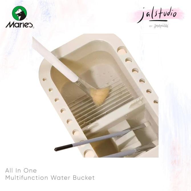 

TERBARUU!! Maries Watercolor Brush Cleaner Washer Palette Box Water Colour Bucket TERLARIS