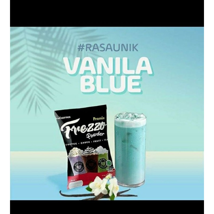 

bubuk minuman rasa vanila blue frezzo mix gula 1kg