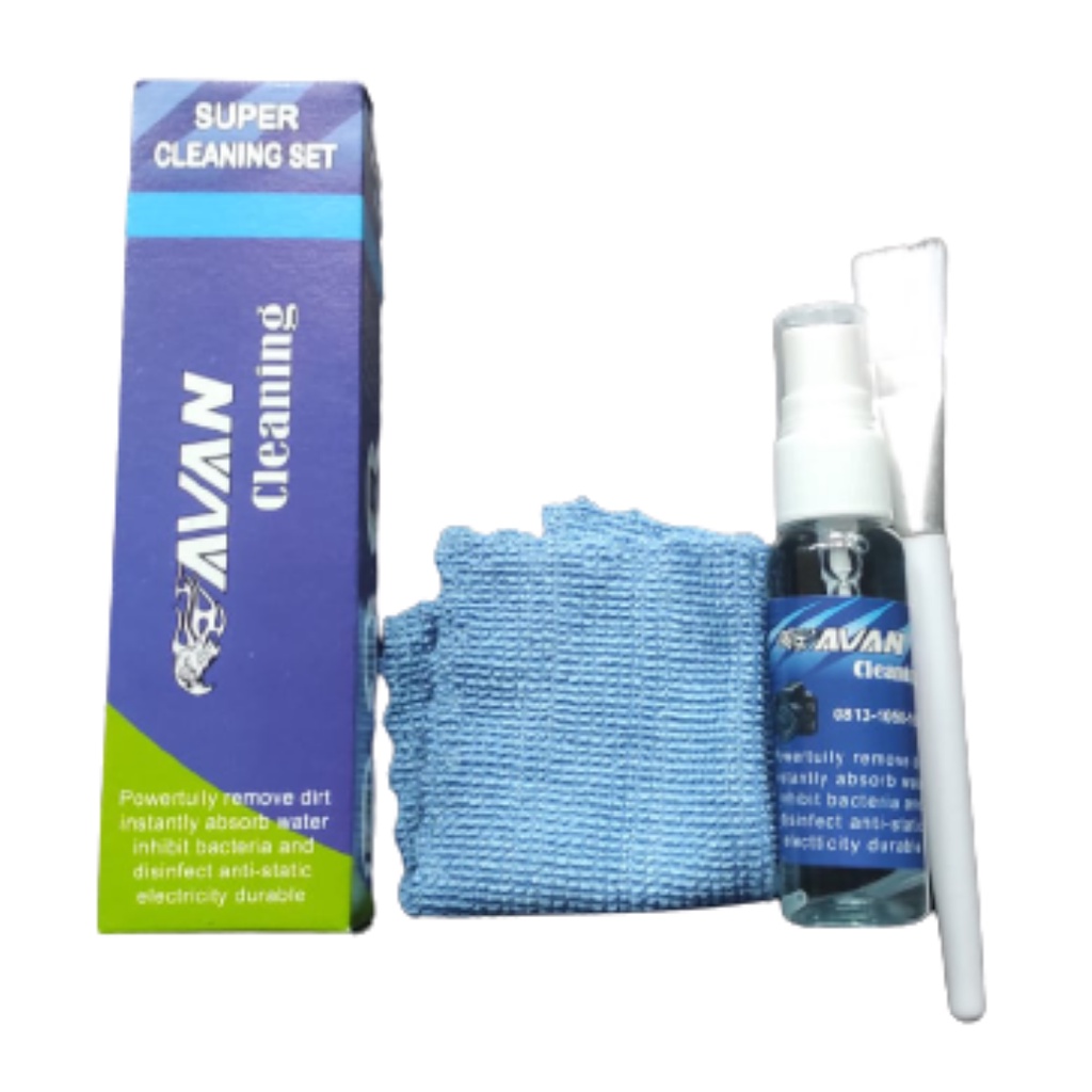 AVAN CLEANING KECIL 3in1 Pembersih LCD LED Monitor Kamera Laptop Cleaner Kit Avan Serbaguna Murah