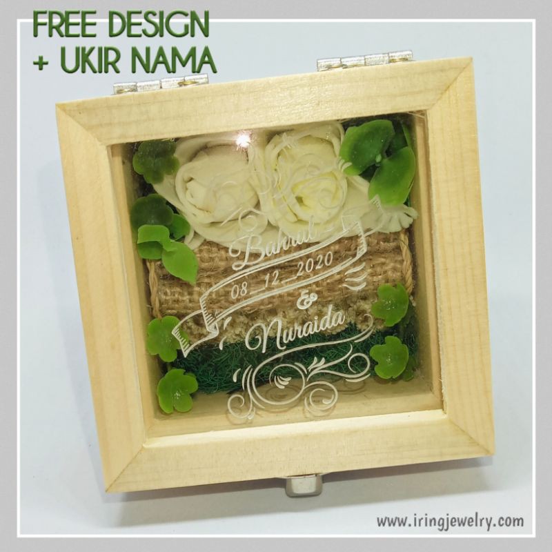 

Box kayu cantik FREE ukirnama & Design