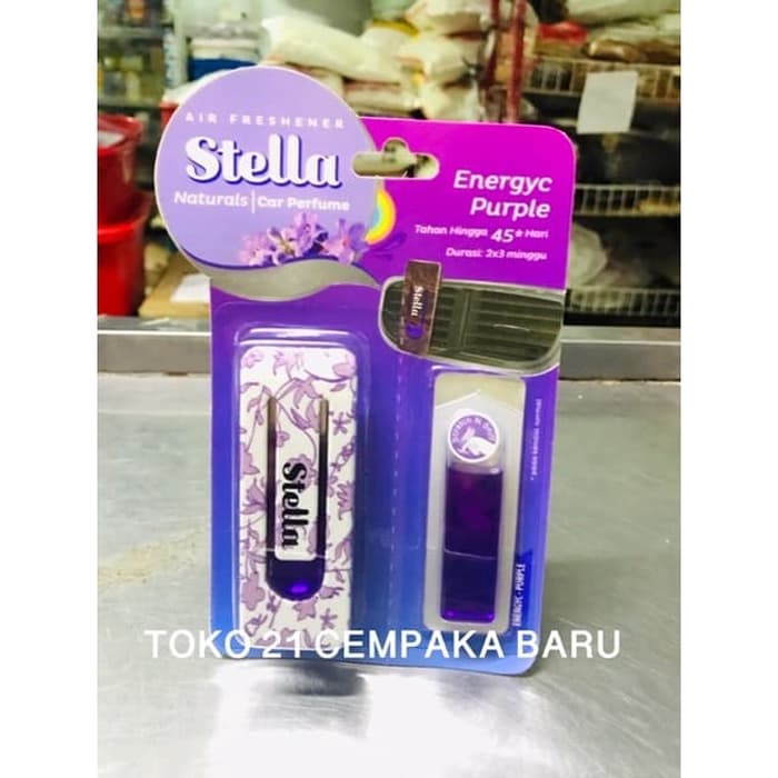 Stella Car Perfume Energyc Purple ALAT + REFILL | Stella Parfum Mobil