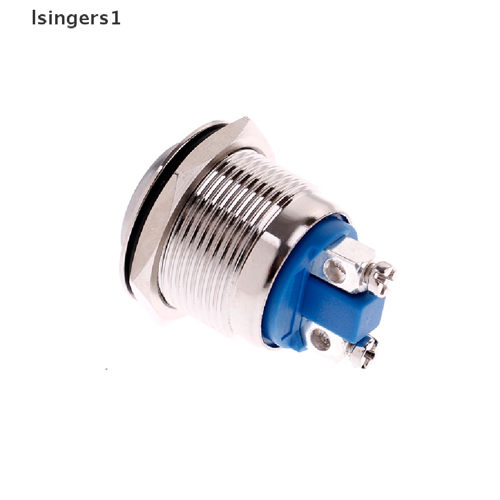 (lsingers1) 1pc Tombol Tekan momentary 19mm Anti Air Bahan metal