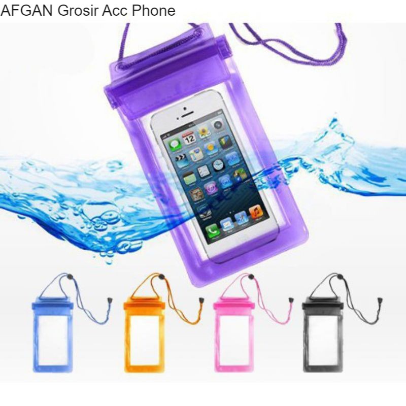 Waterproof Case Handphone - Case Anti Air Hujan Kolam Renang - Gantungan Pelindung Hp Grosir