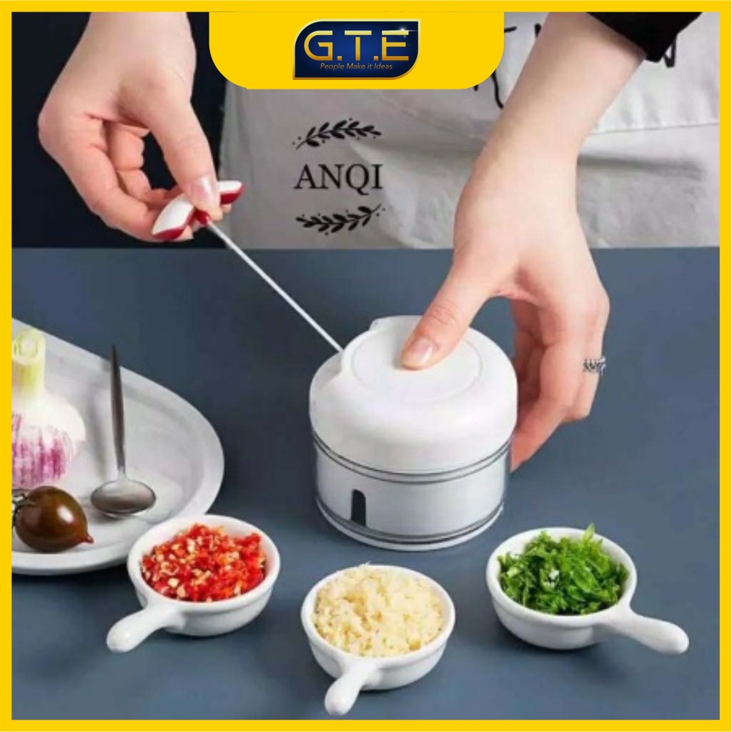 GTE | Mini Food Chopper / Blender Tangan Mini / Speedy blender tangan / Blender Tarik Mini