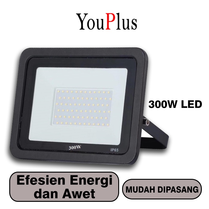 YOUPLUS lampu led sorot 300 WATT PUTIH KUNING floodlight / LED KAP SOROT / lampu sorot 300w lampu te
