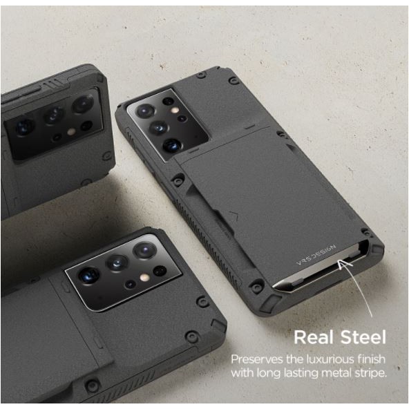 Case Samsung Galaxy S21 Ultra / S21 Plus / S21 5G VRS Design Damda Glide Pro Card Holder Casing