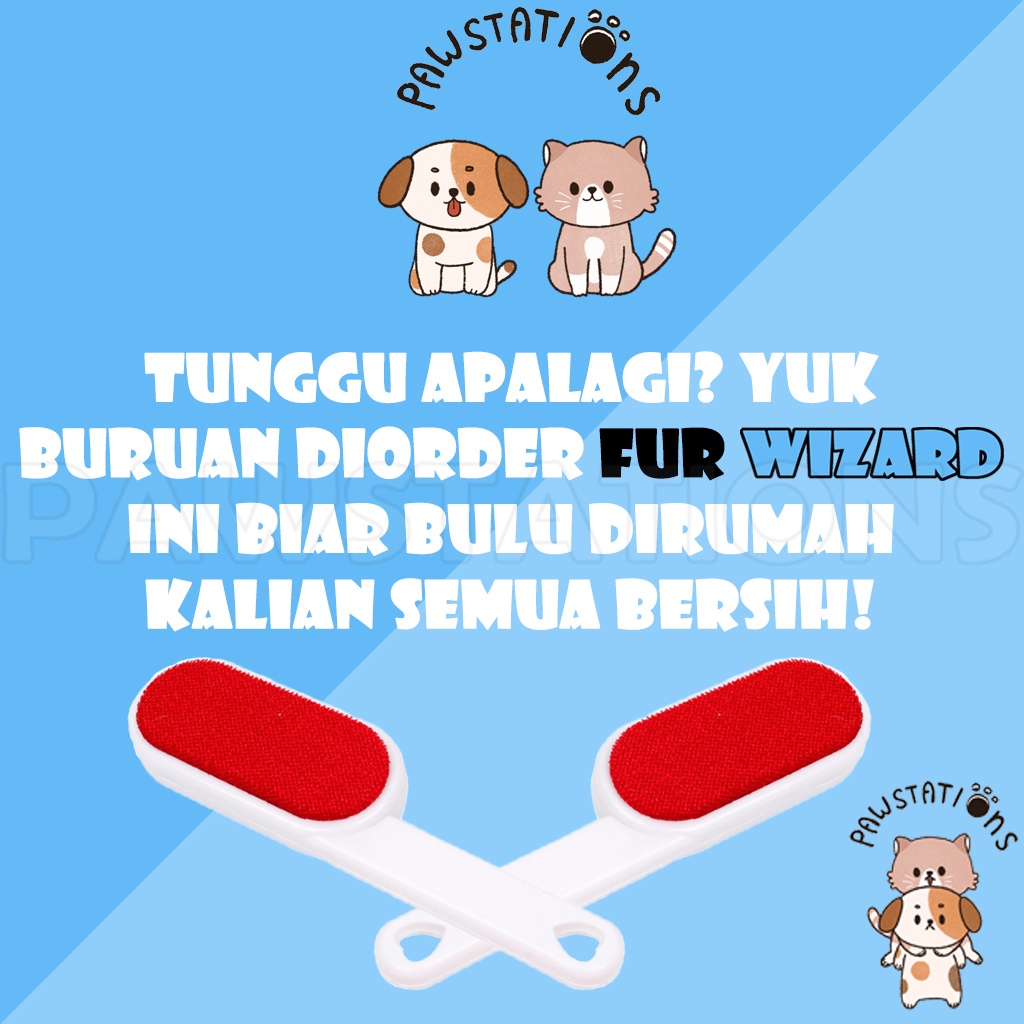 Fur wizard Sikat Pembersih Bulu Kucing Roll Pembersih Bulu Kucing Alat Pembersih Bulu Kucing Furwizard