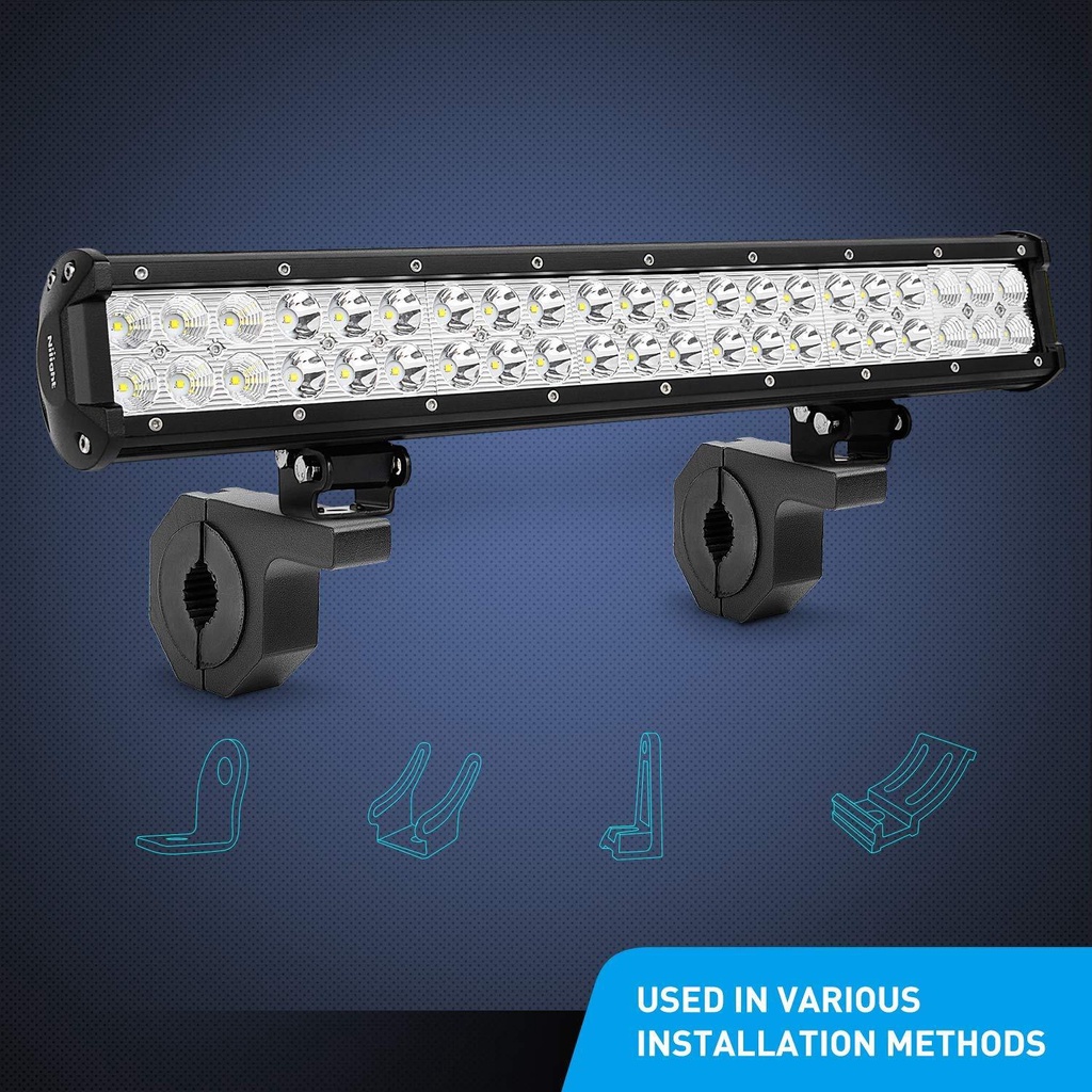 Bracket Breket Braket Crashbar Jepit Dudukan Lampu LED Bar Stand Tembak Stang Motor 25 - 30 mm VINYX