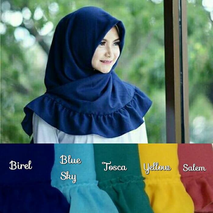 Segi4 Rempel Hycon / Jilbab Rempel Hycon/ Kerudung Rempel Hycon Murah