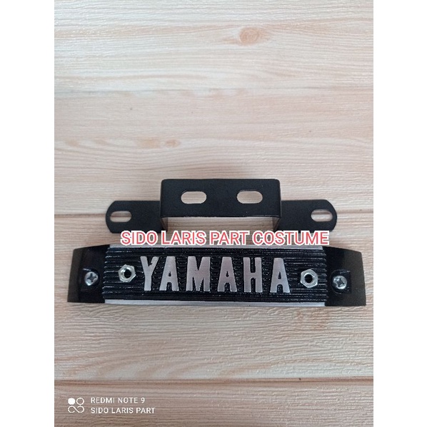 Kumis RX KING hitam silver set breket-kumis Yamaha RX king new RX special Hitam Silver