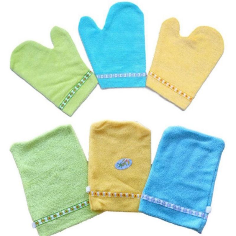 1pcs Washlap Handuk Bayi Model Kotak / Waslap Mandi Bayi Kotak