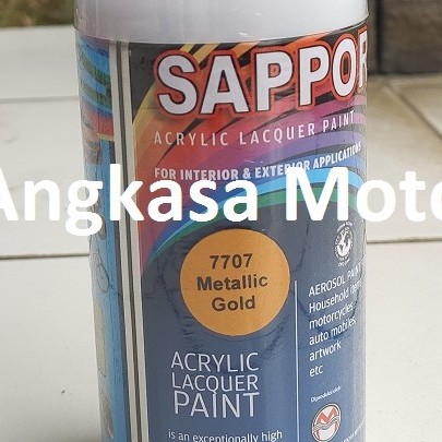 

Cat Semprot GOLD METALLIC 7707 Sapporo Spray Pylox Pilox 300 ML