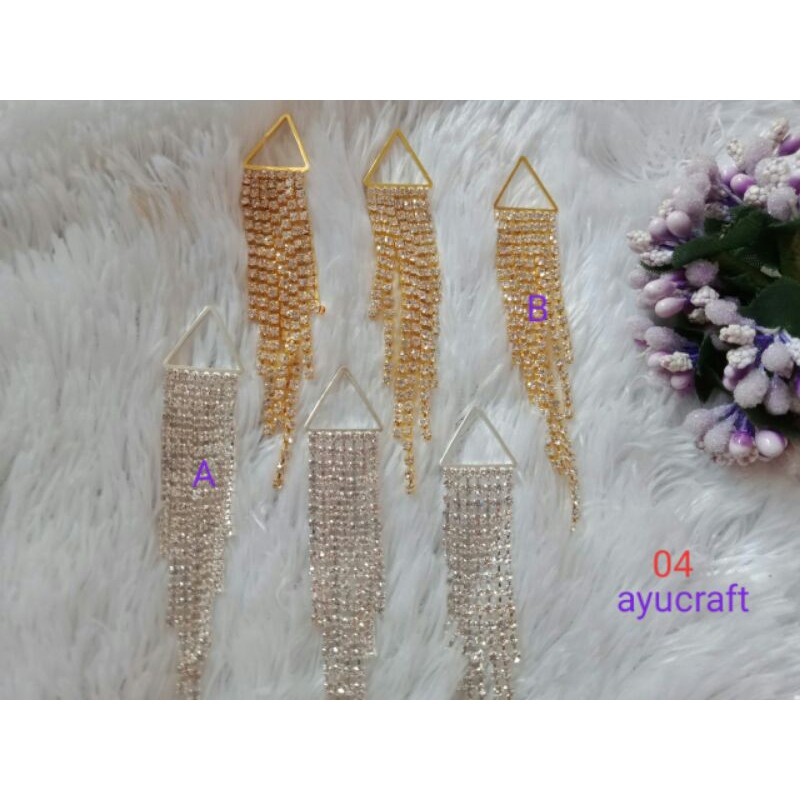 bahan juntai bros/anting 1pcs/6pcs