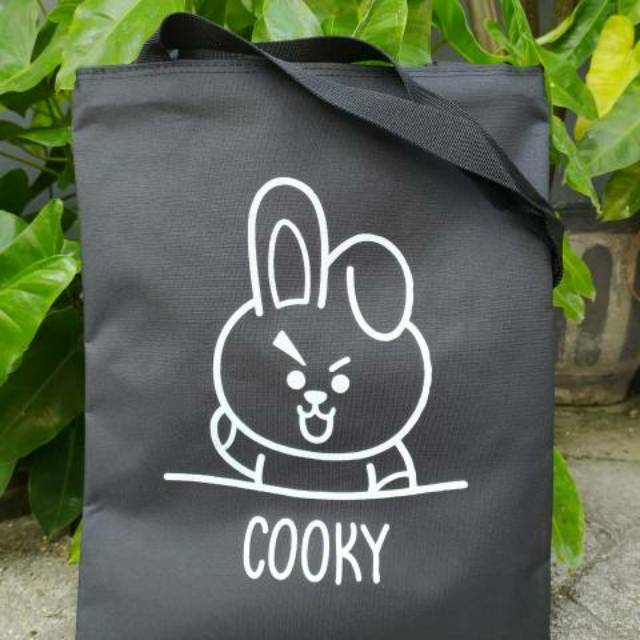 [COOKY]TOTEBAG PAKAI RESLETING TOTE BAG K-POP WANITA MURAH KARAKTER