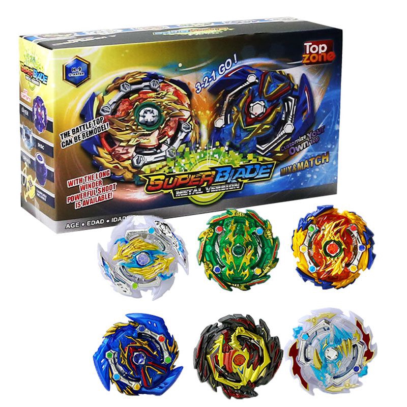 New Arrival Set of 6 Beyblade Burst Toy Spins B133,134,135,139,144,145 For Children Toy