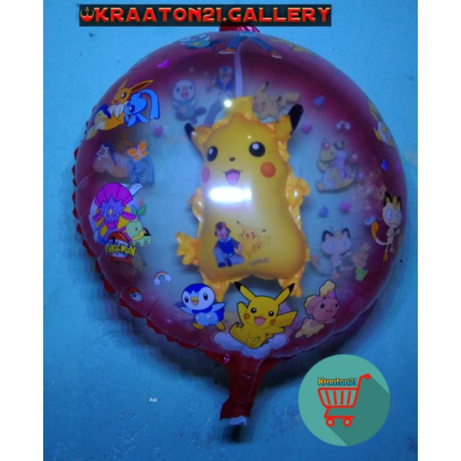 balon karakter isi pokemon / balon isi pokemon / pikacu / balon isi / balon gas / balon helium