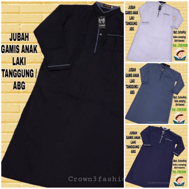 Jubah Gamis Anak Laki Tanggung / Remaja Terbaru *COD√