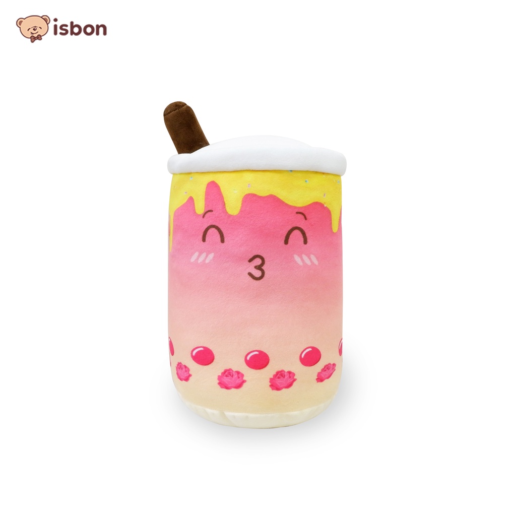 Boneka Boba Rainbow pelangi Bubble tea brown sugar istana boneka harum dan lembut rasa bubble gum lemon warna warni